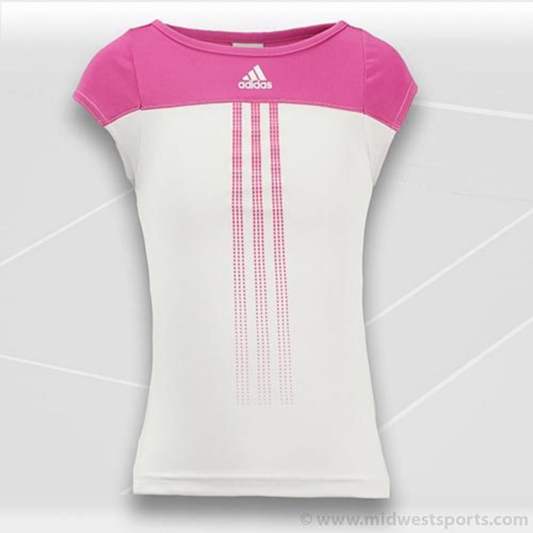 Adicionar ao carrinho Adidas Camiseta Tennis Girls Response (white/pink) Adidas Camiseta Tennis Girls Response (white/pink)