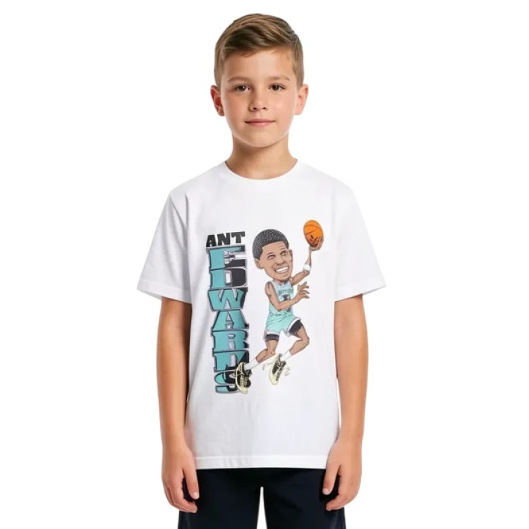 Adidas Anthony Edwards East Junior Tee "White"