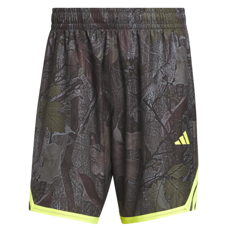 Adidas Basketball Crazylite Camo Short  "Black-Solar Lemon"