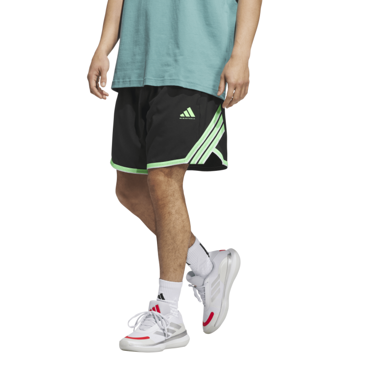 Adidas Basketball Crazylite Short "Black-Lime Burst"