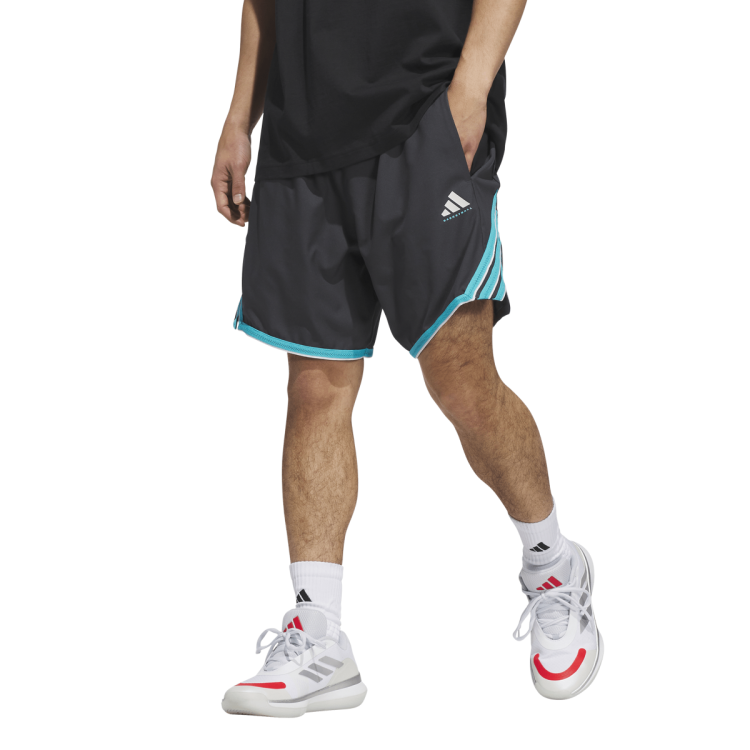 Adidas Basketball Crazylite Short "Carbon-Lucid Cyan"
