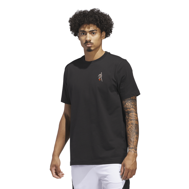 Adidas Basketball Hoops for All Graphic Tee "Black"