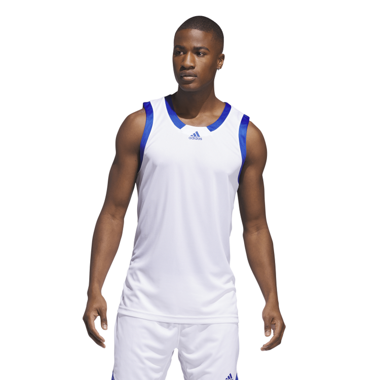 Adidas Basketball Icon Squad Jersey "White-Blue"