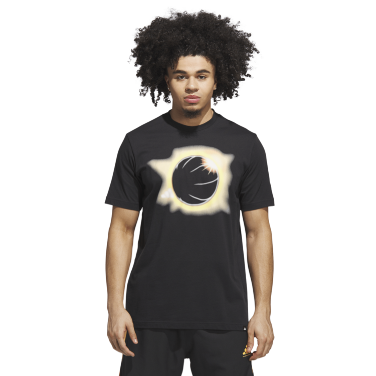 Adidas Basketball Novelty Eclipsed Graphic Tee "Black"