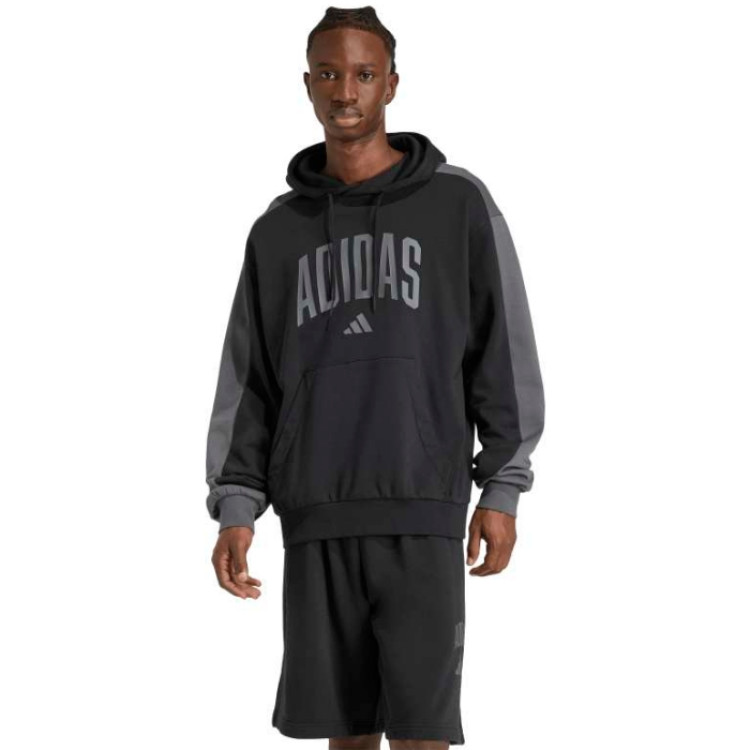 Adidas COLLEGIATE FLEECE HOODIE "Black"