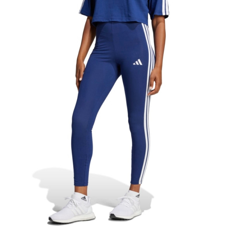 Adidas Essentials 3-Stripes Cotton Leggings "Blue"