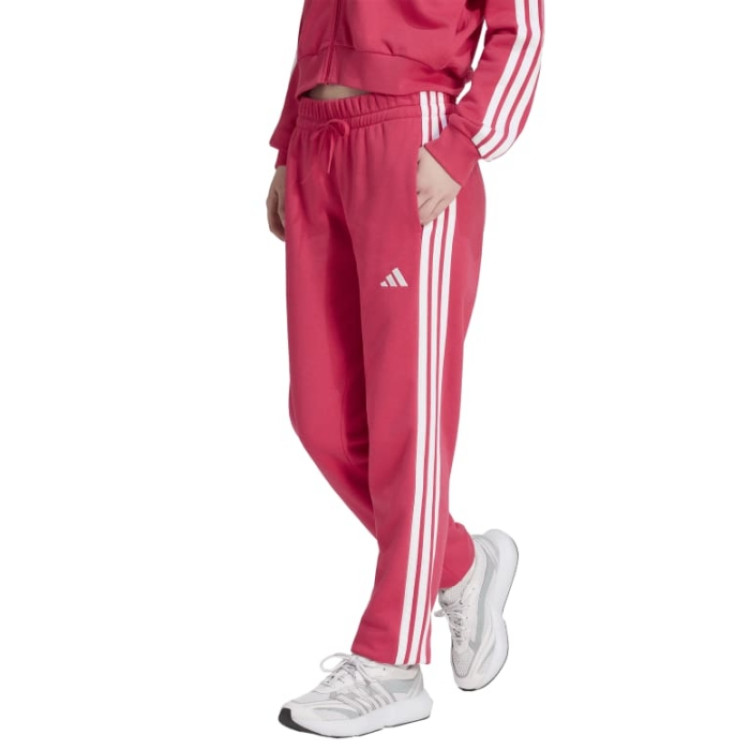 Adidas Essentials 3-Stripes French Terry Cuffed Joggers "Pink"