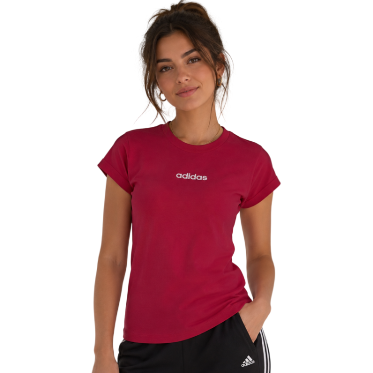 Camiseta ADIDAS Essentials Linear "Pink"