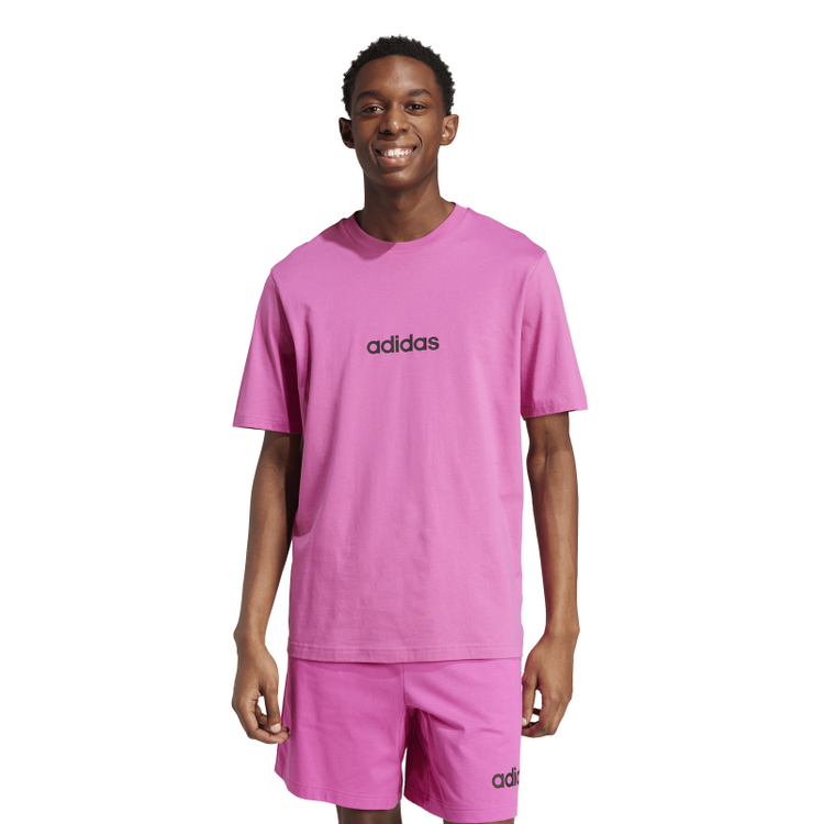 Adidas Essentials Linear Single Jersey Tee "Pink"