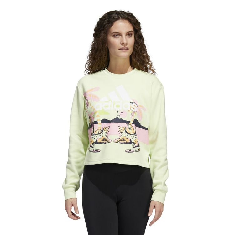 Adidas FARM Graphic Crop Crewneck Sweatshirt