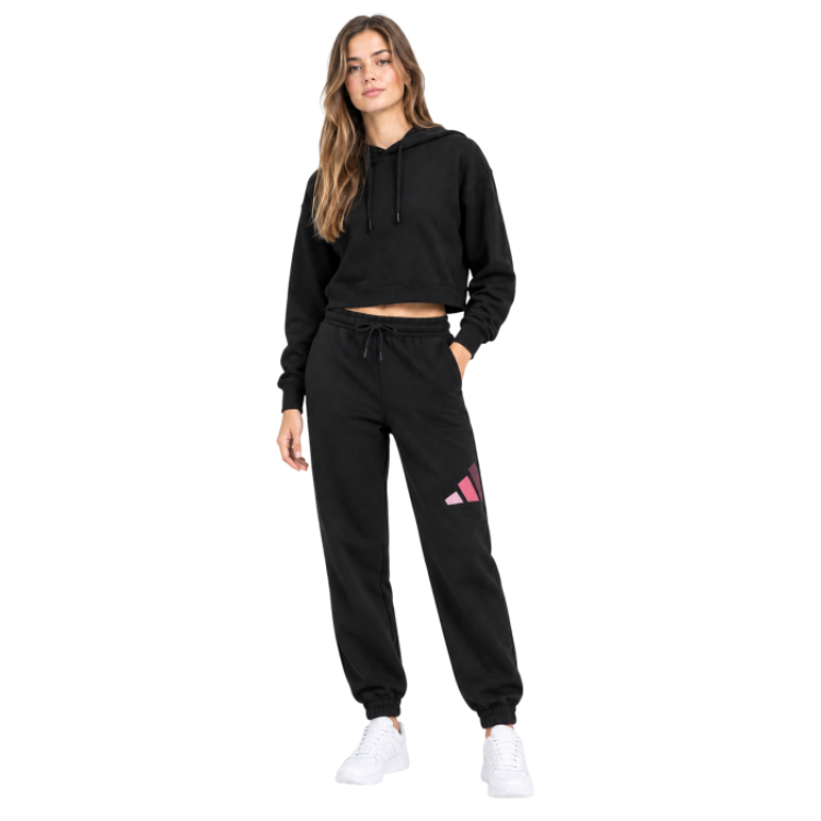 ADIDAS GIRLS BIG LOGO FRENCH TERRY Joggers "Black"