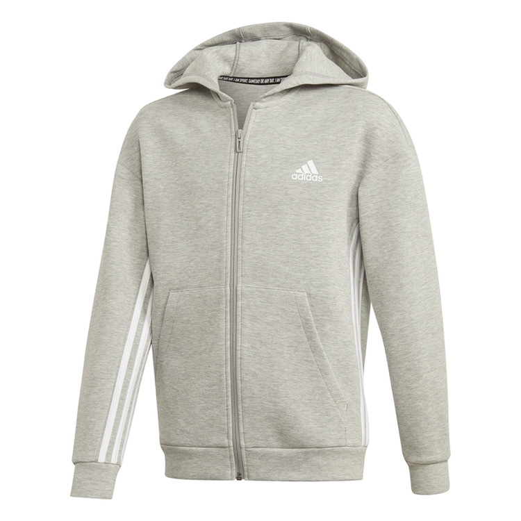 Adicionar ao carrinho Adidas Junior YB MH 3-Stripes Full Zip Hoodie Adidas Junior YB MH 3-Stripes Full Zip Hoodie