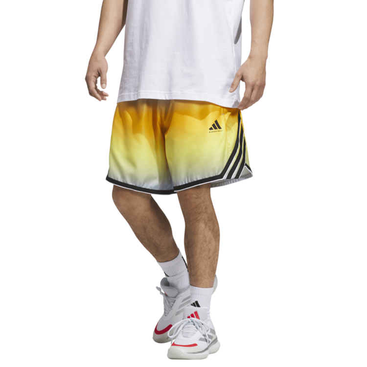 Adidas Short Basket Crazylite AOP 2 "Crew Yellow/Clear Sky"