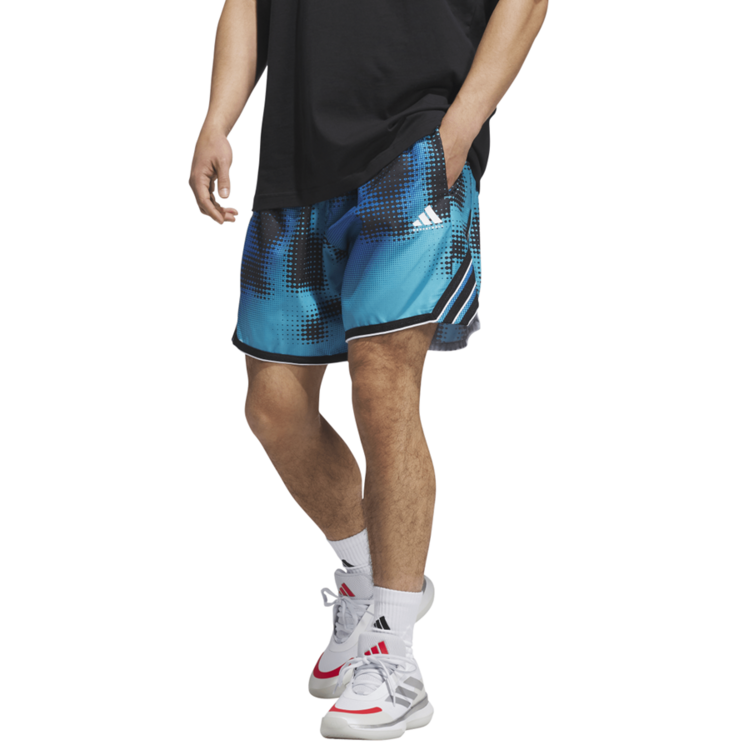 Adidas Short Basket Crazylite AOP 3 "Lucid Cyan"