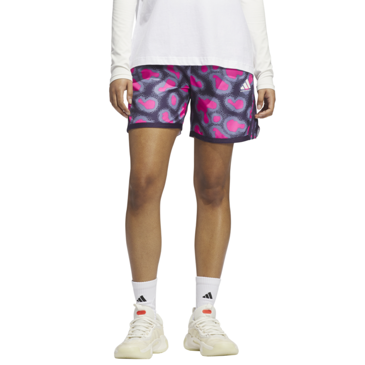 Adidas Short Basket Crazylite Geode Camo AOP "Shock Pink/Silver Violet"
