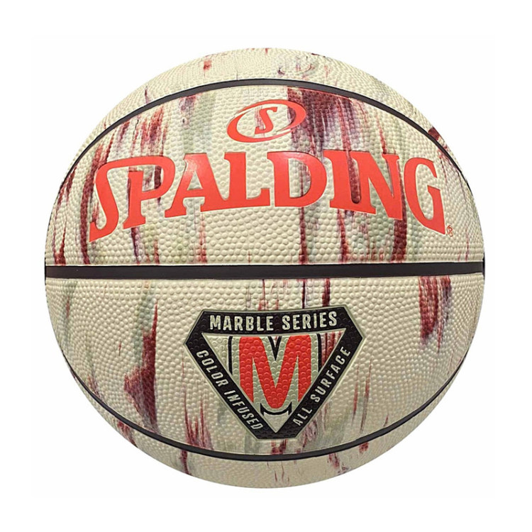 Balón Basket Spalding Marble Series Ruber "Pearl Coffee Scarlet"