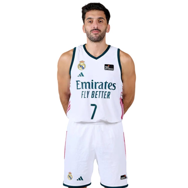 Camiseta ACB Real Madrid Basket 1ª Equipación JR. 2026-27 # 7 CAMPAZZO #
