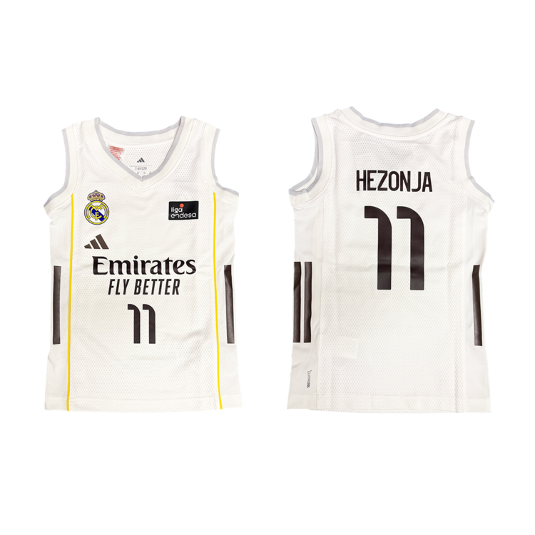 Camiseta Real Madrid Basket 1ª Equipación JR. 2025-26 # 11 HEZONJA #