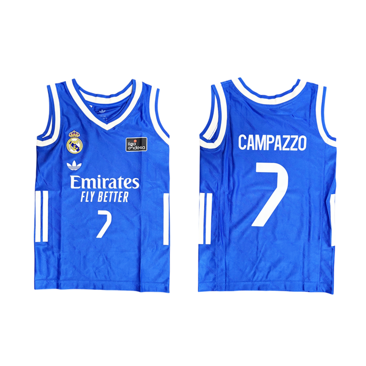 Camiseta Real Madrid Basket 3ª Equipación JR. 2025-26 # 7 CAMPAZZO #