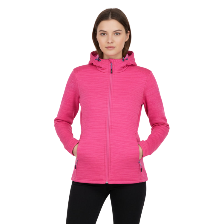 Campagnolo Stretch Performance Sweatshirt with Hood "Fuchsia"