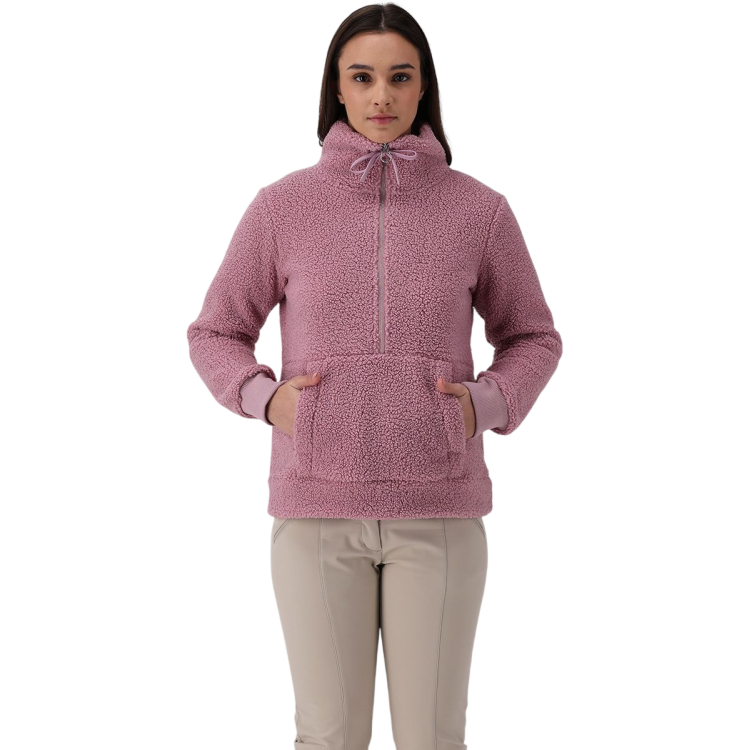 Campagnolo Women's Half Zip Sweatshirt in High Loft "Blush"
