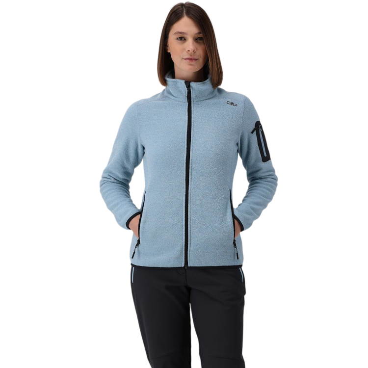 Campagnolo Women's mélange Knit-Tech heavy fleece "Cool Blue"