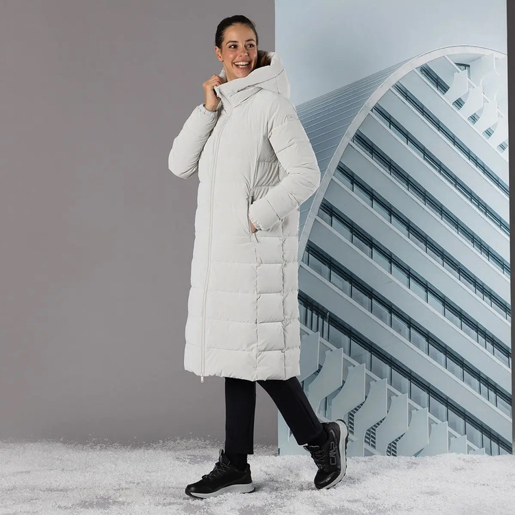 Adicionar ao carrinho Campagnolo Women's Nylon Silk Touch Hooded Coat "Gesso" Campagnolo Women's Nylon Silk Touch Hooded Coat "Gesso"