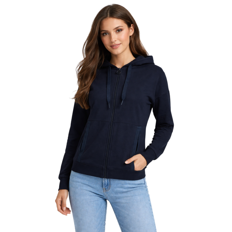 Campagnolo Women’s zip-up hoodie "Black blue"