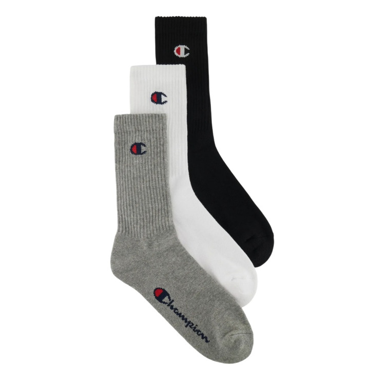 Adicionar ao carrinho Champion 3 Pack Crew C Logo Socks "Grey" Champion 3 Pack Crew C Logo Socks "Grey"