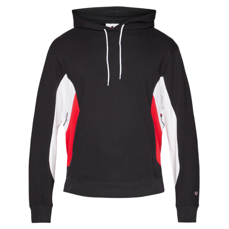 Champion Basketball Inspired Color Block Logo Hoodie "Black"