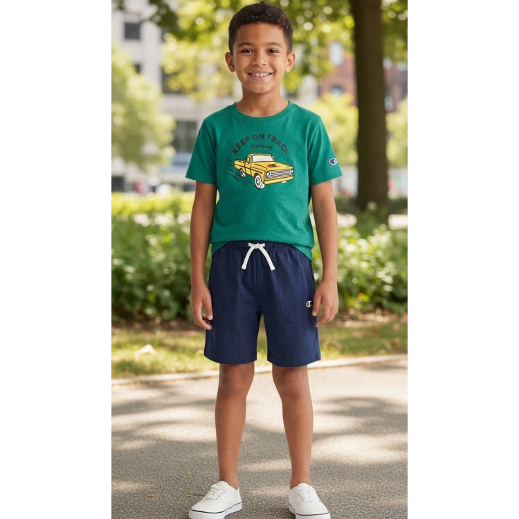 Champion Boys’ T-Shirt and Shorts Set "Green and Navy"