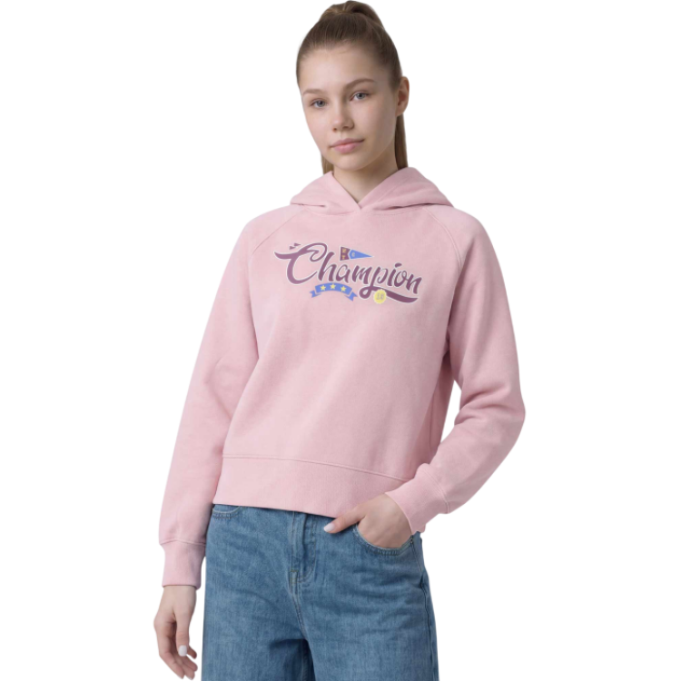 Champion Girls Hooded  Sweatshirt  graphic logo "Light terracotta"