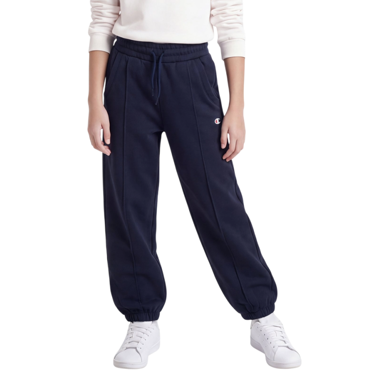 Champion Girls Main Street Loose Fit Fleece Elastic Cuff Pants "Navy