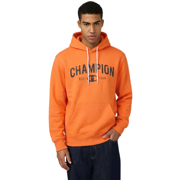 Champion Graphic Logo Est. "C" 1919 Pullover Hoodie "Dull Orange"