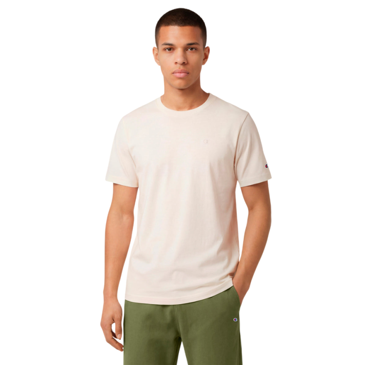 Champion Icons Men’s T-Shirt with Small C Embroidery Logo "Cream"