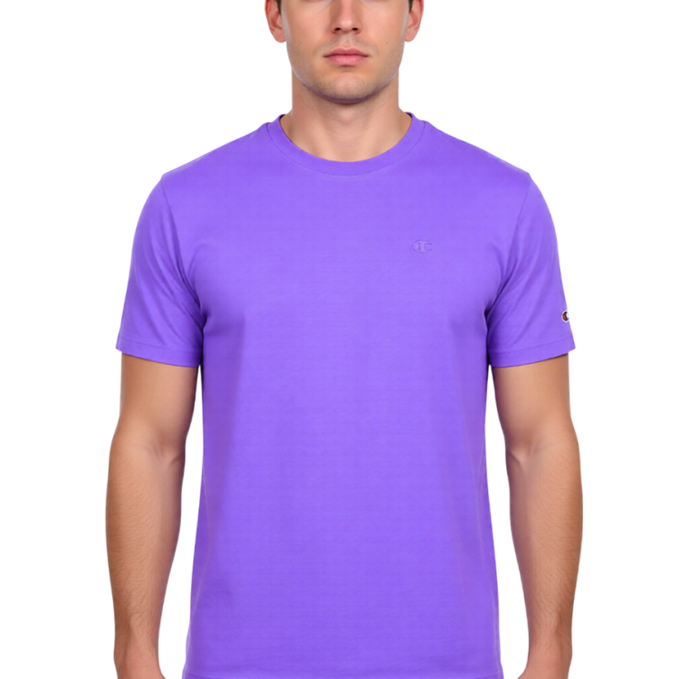 Champion Icons Men’s T-Shirt with Small C Embroidery Logo "Lilac"