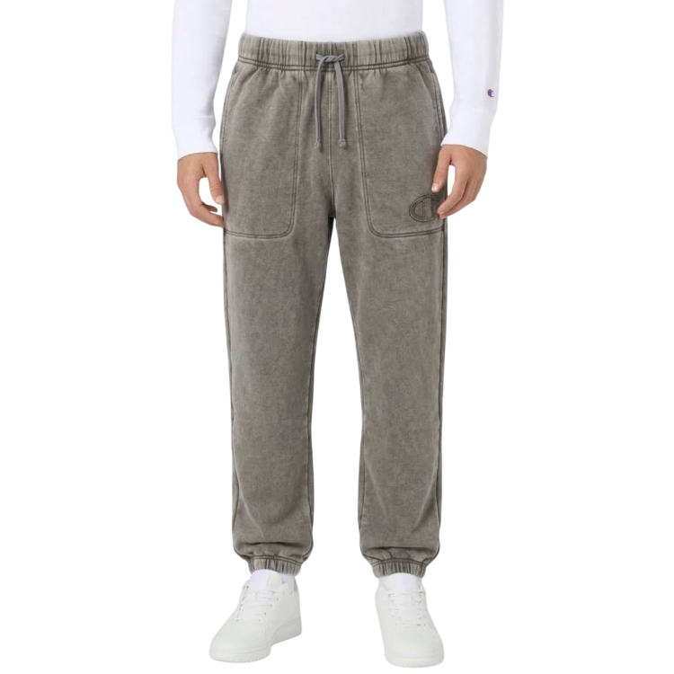 Champion Icons Men’s Washed Fleece Pants with Elastic Cuff "Dark Grey"