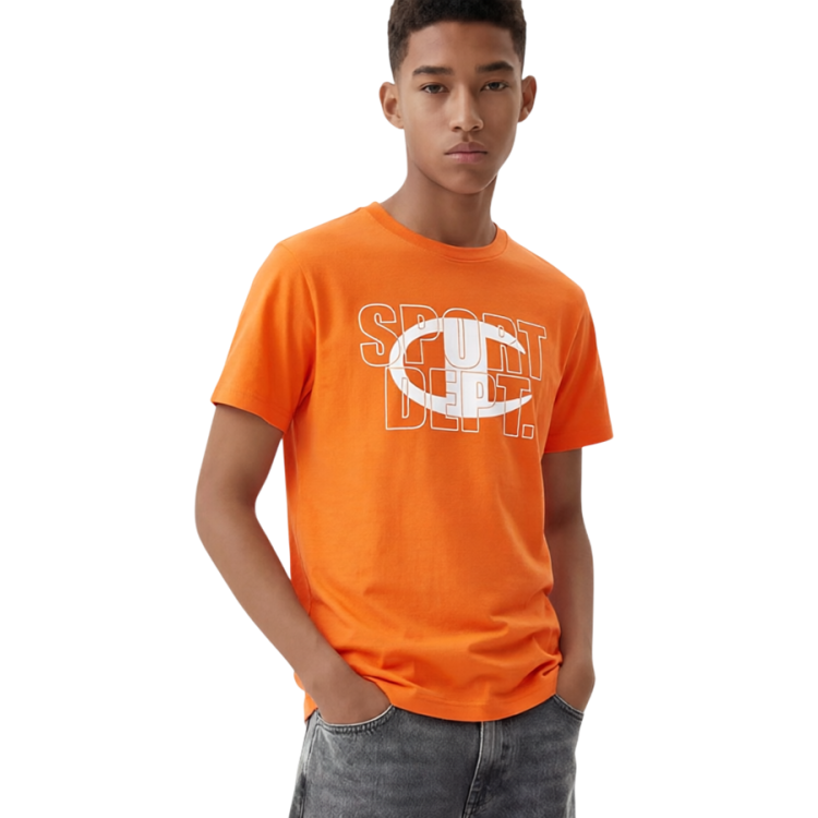 Champion Kids Graphic Logo Powerblend T-Shirt "Orange"
