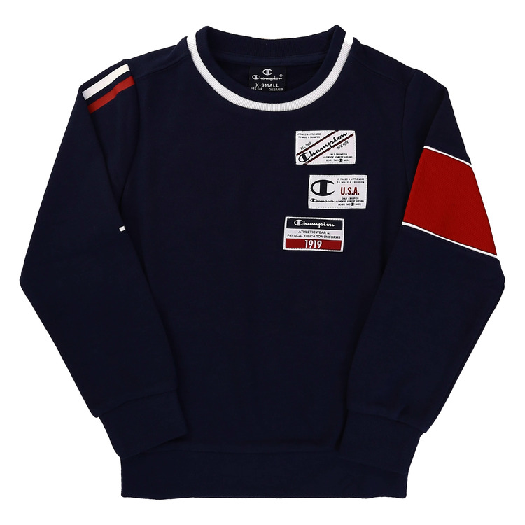 Adicionar ao carrinho Champion Kids Legacy Basketball Tape Logo Crewneck Sweatshirt "Navy" Champion Kids Legacy Basketball Tape Logo Crewneck Sweatshirt "Navy"