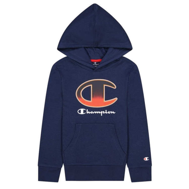 Champion Kids Legacy Logo Print Hoodie "Navy"