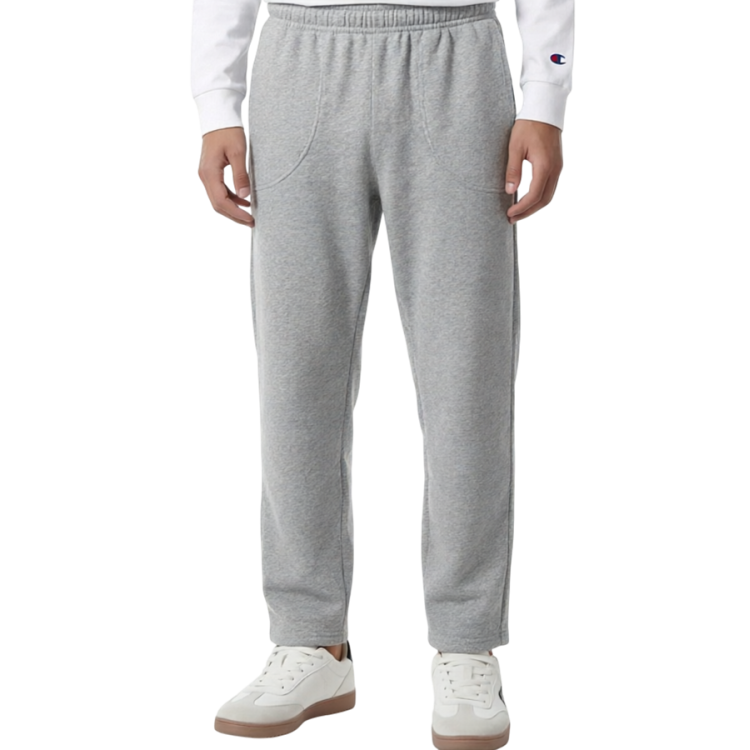 Champion Kids Loose-Fit Straight Hem Fleece 3/4 Baggy Pants "Medium Grey"