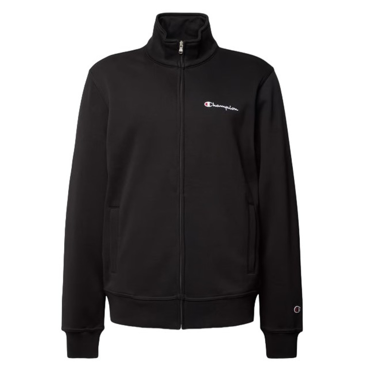 Champion Logo Fleece Full-Zip Basic Sweatshirt "Black"