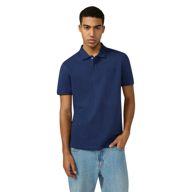 Champion Men’s Polo with Embroidered Logo "Cobalt Blue"