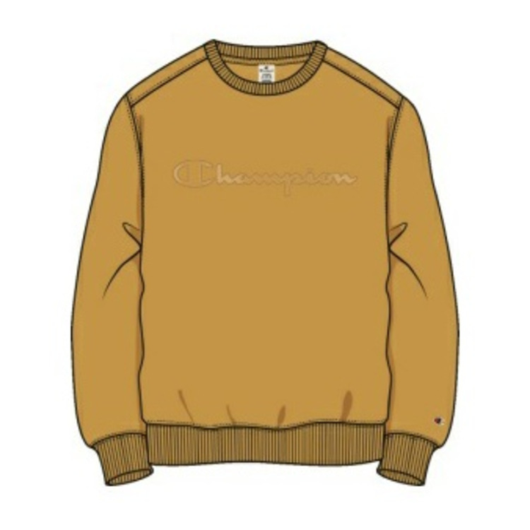 Champion Rochester Tonal Embroidered Fleece Sweatshirt "Gold"