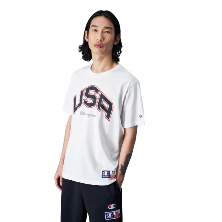 Adicionar ao carrinho Champion Sport Lifestyle Basketball USA Logo Comfort Fit T-Shirt "White" Champion Sport Lifestyle Basketball USA Logo Comfort Fit T-Shirt "White"