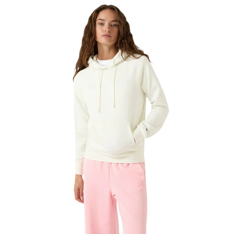 Champion Women's Washed Fleece Hoodie Icons "White"