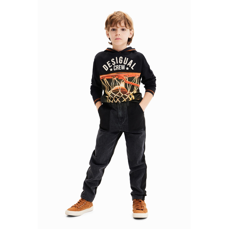Adicionar ao carrinho Desigual Basketball Hooded T-shirt "Black" Desigual Basketball Hooded T-shirt "Black"