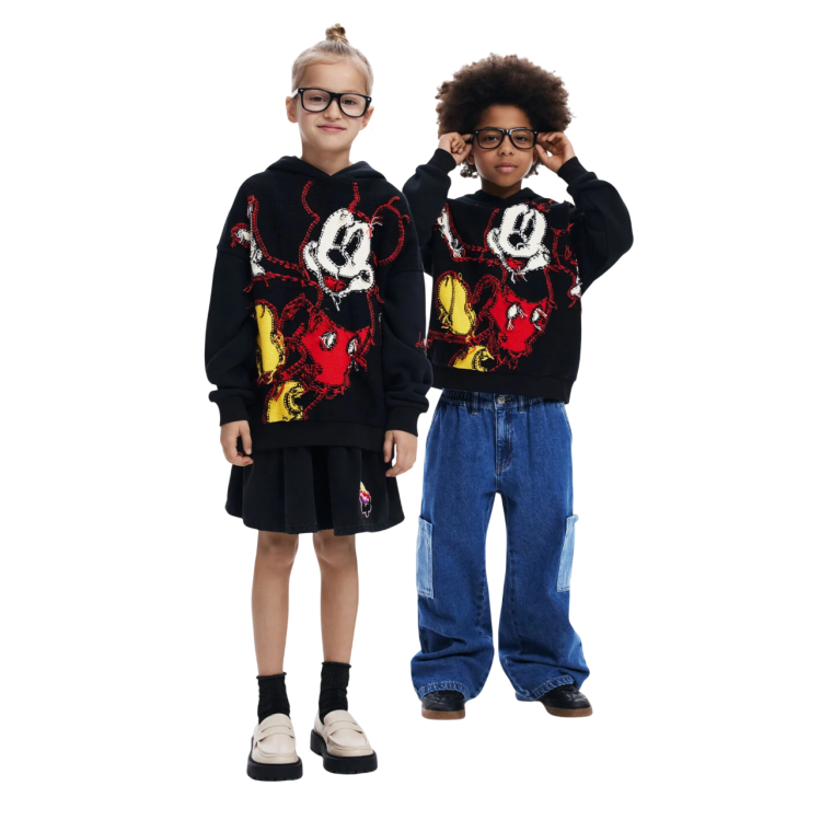 Desigual Mickey™ sweatshirt yarns "Black"