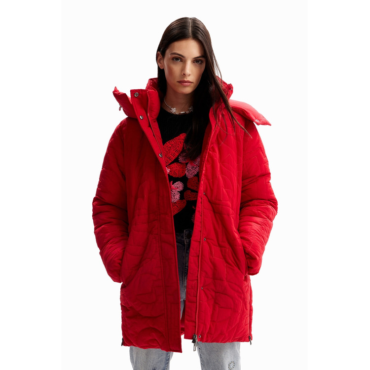 Adicionar ao carrinho Desigual Padded Zips Coat "Carmine" Desigual Padded Zips Coat "Carmine"