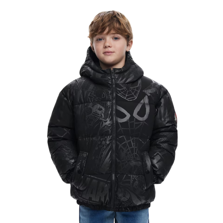 Desigual Kids Spiderman™ Padded Jacket "Black"